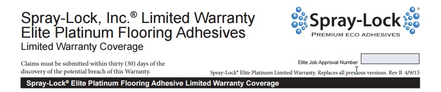 spray lock elite warranty